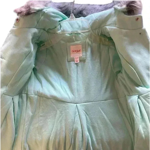 Cat & Jack NWT Girls Mint Green Coat Size 4/5 XS - Picture 7 of 11